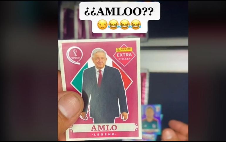 La estampa de López Obrador se ha vuelto viral en TikTok, con miles de visitas. ESPECIAL
