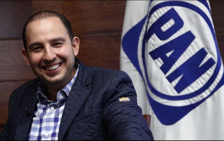 En el spot, el dirigente del PAN, Marko Cortés, dice: 