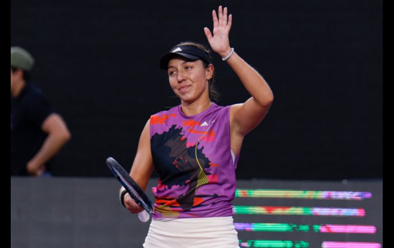 Jessica Pegula salió con la determinación que le caracteriza al terreno de juego del Estadio AKRON de tenis. EL INFORMADOR / C. Zepeda