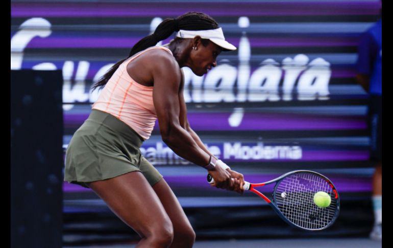 Sloane Stephens estuvo muy lejos de ejecutar su mejor tenis y lo pagó caro.  EL INFORMADOR / C. Zepeda