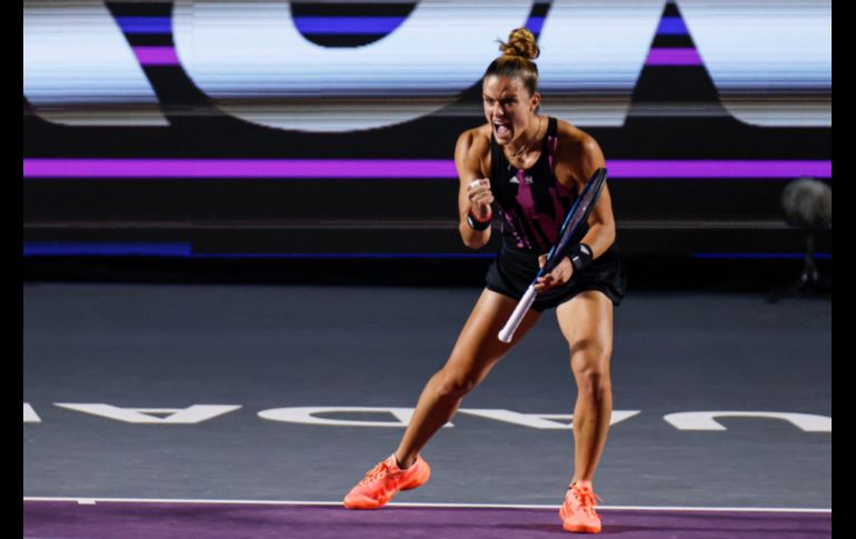 La griega se impuso en tres sets con parciales de 6-1, 5-7 y 6-4, ante la rusa, Kudermetova quien intentó venir de atrás luego de un desastroso primer set. EL INFORMADOR / C. Zepeda