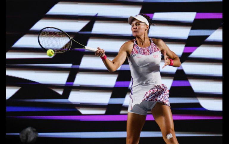 La griega se impuso en tres sets con parciales de 6-1, 5-7 y 6-4, ante la rusa, Kudermetova quien intentó venir de atrás luego de un desastroso primer set. EL INFORMADOR / C. Zepeda