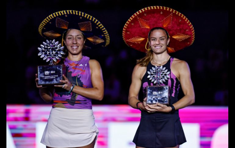 Jessica Pegula y Maria Sakkari fueron las finalistas en singles. EL INFORMADOR/C. ZEPEDA