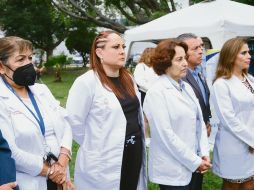 Personal de Salud de Jalisco, presente durante la conmemoración del Día del Médico. EL INFORMADOR/ C. Zepeda