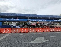 Desde el domingo a las 14:00 horas se retomaron las maniobras de montaje en los contornos de la Glorieta Minerva. EL INFORMADOR / C. Zepeda