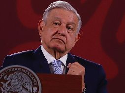 López Obrador lanzó nuevamente fuertes críticas a Carlos Loret de Mola en su conferencia mañanera de este lunes. SUN/B. Fregoso