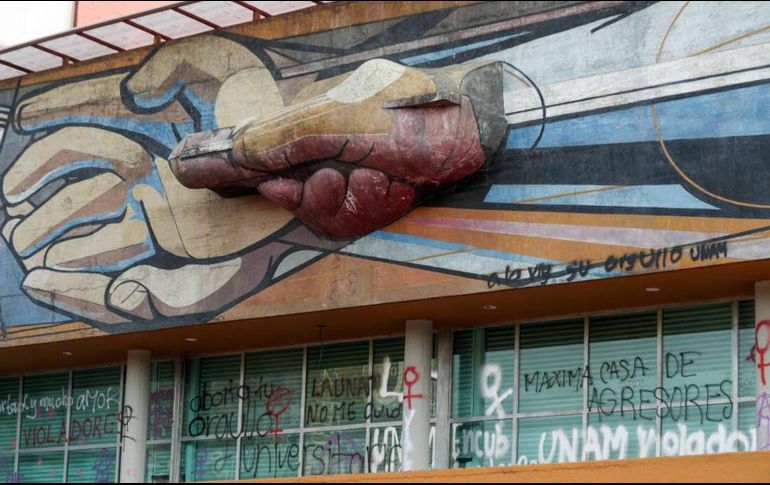 La UNAM indicó que los daños ocasionados al patrimonio de la Universidad y, por tanto, de la Nación, desvirtúan las protestas. SUN/S. Simón