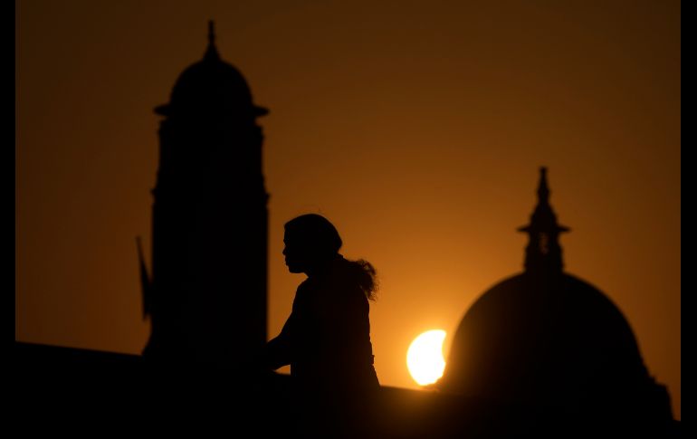 El próximo eclipse solar se producirá en abril. AP/M. Swarup