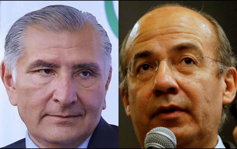 Adán Augusto, secretario de Gobernación, dijo que que el expresidente Felipe Calderón es investigado por la presunta venta de armas oficiales al crimen organizado. ARCHIVO