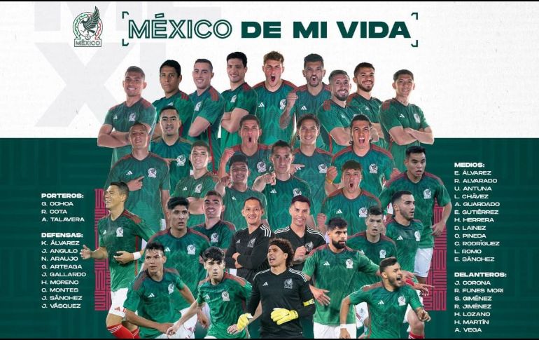 El 14 de noviembre se dará a conocer la lista oficial de 26 jugadores que participarán en la Justa Mundialista. TWITTER / @miseleccionmx