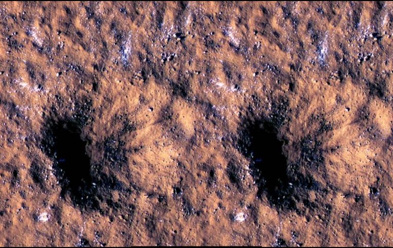 Los investigadores estiman que el meteorito debía tener unos 12 metros. ESPECIAL/NASA