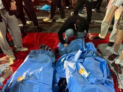 Una estampida durante las celebraciones de Halloween en el centro de Seúl ha dejado al menos 146 muertos y 150 heridos. EFE/ EPA /YONHAP