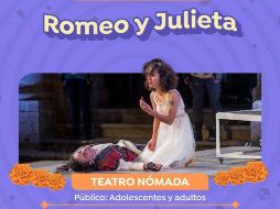 La cita para ver ‘Romero y Julieta’ es este jueves 3 de noviembre a las 20:00 horas. La entrada es libre. ESPECIAL/Secretaría de Cultura