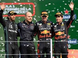 Max Verstappen voló sobre el Circuito Hermanos Rodríguez. AFP/A. ESTRELLA
