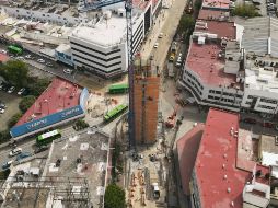 Este es el avance del complejo escultórico hasta la fecha, el proyecto dio inicio en el mes de agosto. EL INFORMADOR/ A. Navarro