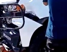 El comerciante ambulante de entre 40 a 45 años quedó tendido sobre el asfalto. ESPECIAL