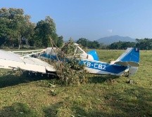 La avioneta con matrícula XB-CBZ tuvo una falla mecánica la mañana de este miércoles. ESPECIAL