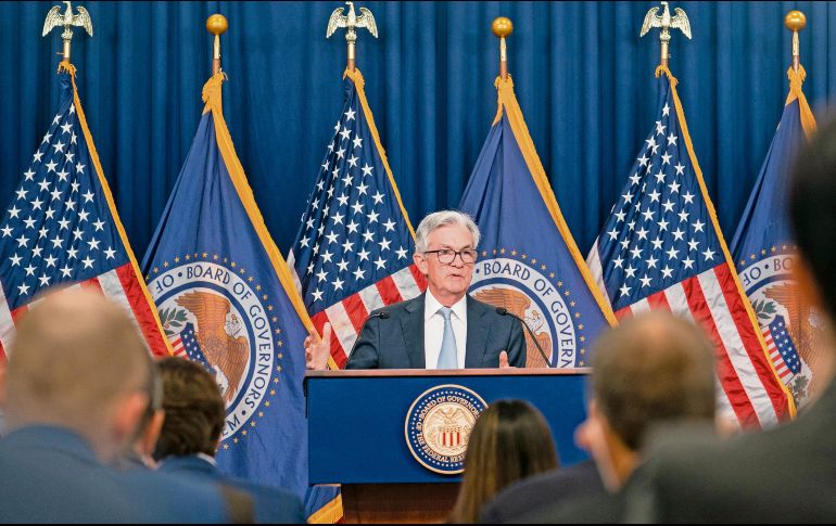 El presidente de la Reserva Federal de Estados Unidos, Jerome Powell, anunció las medidas para controlar la inflación. Xinhua
