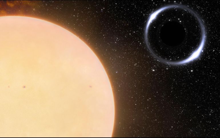 El hoyo negro fue identificado inicialmente usando la sonda Gaia de la Agencia Espacial Europea. AP/International Gemini Observatory