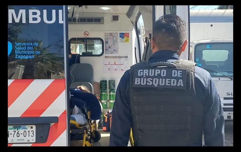 Los elementos que ayudaron a la mujer eran Policías de Zapopan del grupo de búsqueda. ESPECIAL