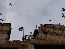 Zelenski mencionó que rusos han vuelto ha utilizar drones de ataque iraníes, algunos de ellos fueron derribados, sin embargo otros no. EFE / H. Hanschke