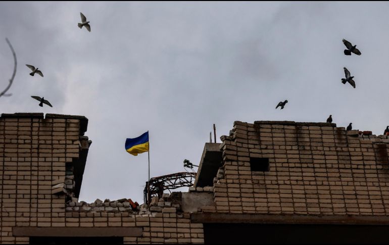 Zelenski mencionó que rusos han vuelto ha utilizar drones de ataque iraníes, algunos de ellos fueron derribados, sin embargo otros no. EFE / H. Hanschke