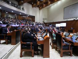 Con nula autocrítica, el mandatario se dijo contento de los resultados presentados. EL INFORMADOR/C. ZEPEDA