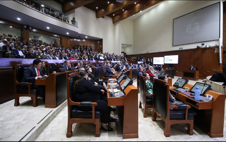 Con nula autocrítica, el mandatario se dijo contento de los resultados presentados. EL INFORMADOR/C. ZEPEDA