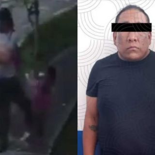 Hombre golpea a niña en plena calle de Cuernavaca; ya fue detenido (VIDEO)