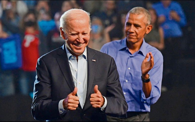 Las dos figuras demócratas pisan el acelerador previo a las elecciones. AFP