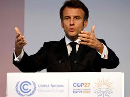 Emmanuel Macron, presidente de Francia. AFP.