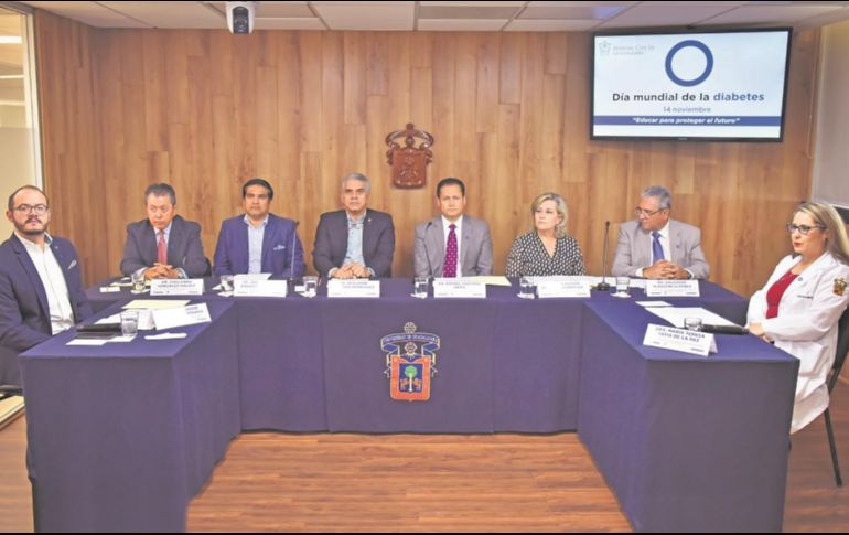 Médicos y autoridades de la UdeG hablan sobre los riesgos de padecer diabetes. CORTESÍA