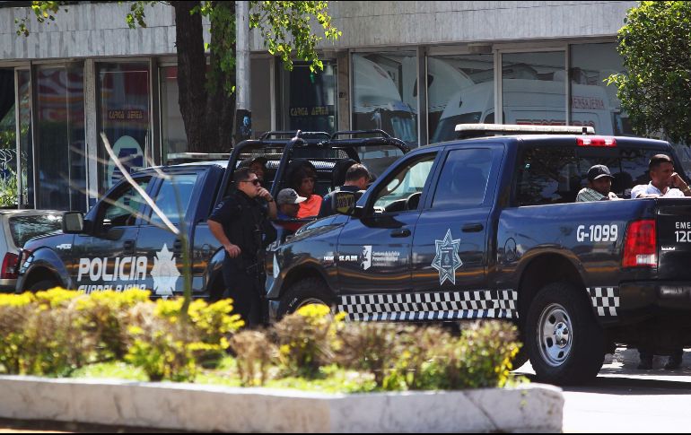 Elementos de la policía tapatía ya da seguimiento al caso.  EL INFORMADOR / ARCHIVO