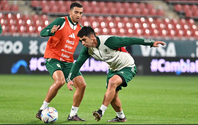 El equipo tricolor se prepara en el estadio Montilivi para su partido de mañana ante Iraq. IMAGO7