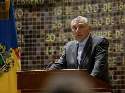 El secretario de gobernación, Adán Augusto López Hernández, acudió al Congreso de Jalisco para dialogar sobre la ampliación de la militarización. EL INFORMADOR/ CARLOS ZEPEDA