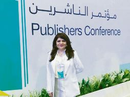 La agente literaria mexicana, Verónica Flores, participó en la Feria Internacional del Libro de Sharjah con su proyecto: VF Agencia Literaria. CORTESÍA/ Verónica Flores