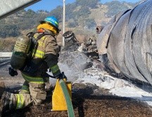 El chofer del vehículo resultó lesionado tras el accidente. ESPECIAL/UEPCBJ
