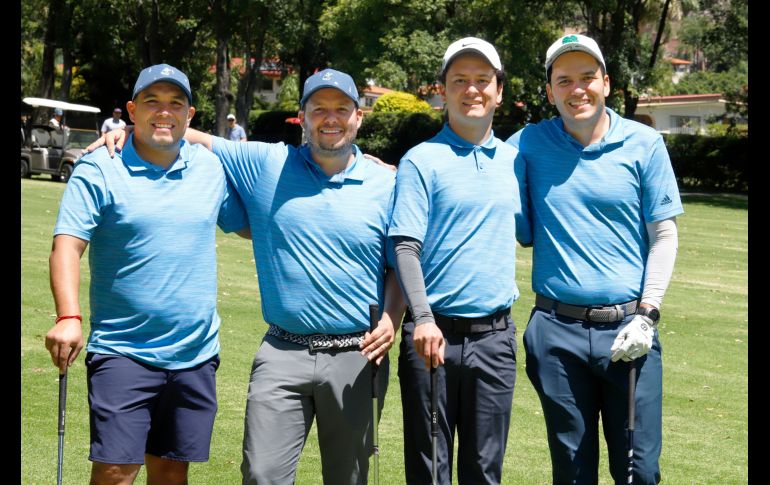 Adolfo Aceves, Ricardo Sala, Adolfo y Álvaro Ramos. GENTE BIEN JALISCO/Claudio Jimeno