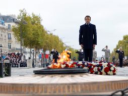 En París se llevó a cabo el homenaje a todos los soldados caídos y las víctimas de la I Guerra Mundial. EFE/G. Fuentes