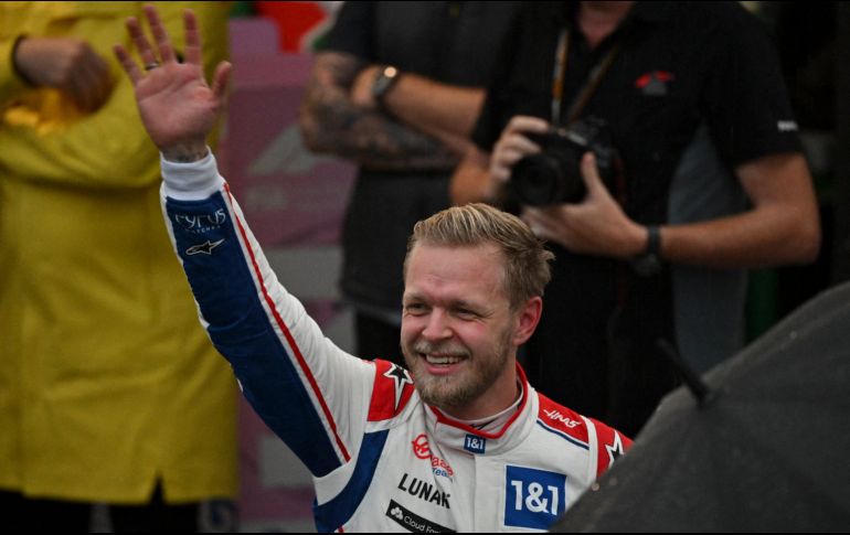 Kevin Magnussen saldrá primero en la carrera sprint del sábado. AFP / N. Almeida