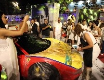 La intervención de los autos deportivos se realizó sobre Paseo Alcalde. EL INFORMADOR/ ALONSO CAMACHO