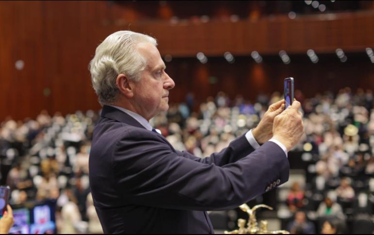 Este sábado, Santiago Creel participó en la XXV Asamblea Nacional Ordinaria del PAN. TWITTER/@SantiagoCreelM