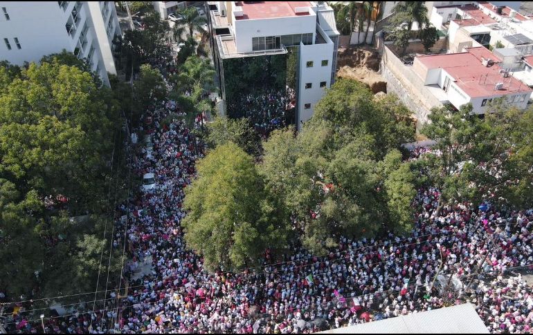 Los manifestantes se dijeron comprometidos por la causa para evitar que la democracia del país sea puesta en riesgo. EL INFORMADOR / A. Navarro