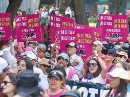 La tarde del domingo se manifestaron miles de personas en contra de la reforma electoral. EL UNIVERSAL