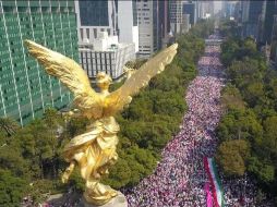 En la capital del país, los organizadores de la manifestación en contra de la reforma electoral registraron más de 200 mil participantes. SUN