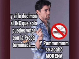 El meme que mostró López Obrador es del personaje interpretado por Luis Gerardo Méndez. TWITTER / @adriananieto13