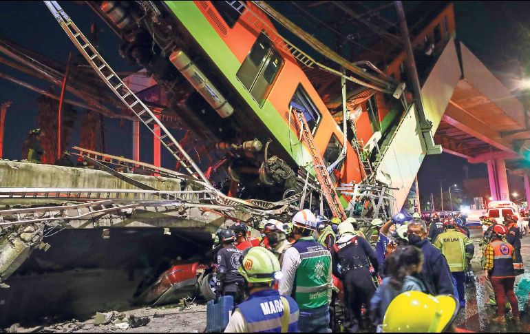 El 3 de mayo de 2021 una parte del viaducto elevado de la línea 12 colapsó ocasionando la muerte de 26 personas y dejando a más de 100 personas lesionadas. SUN / ARCHIVO