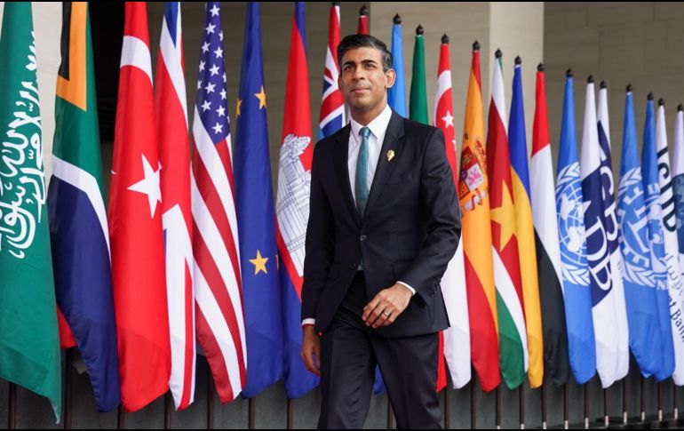 Rishi Sunak hizo el anuncio de las nuevas embarcaciones para el Reino Unido a su llegada a la G20. AP