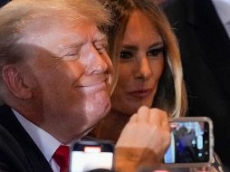 Trump afirmó que el éxito que tuvo en la frontera con México mientras se construía el muro divisorio entre ambos países fue gracias al Presidente Andrés Manuel López Obrador. AP / R. Blackwell