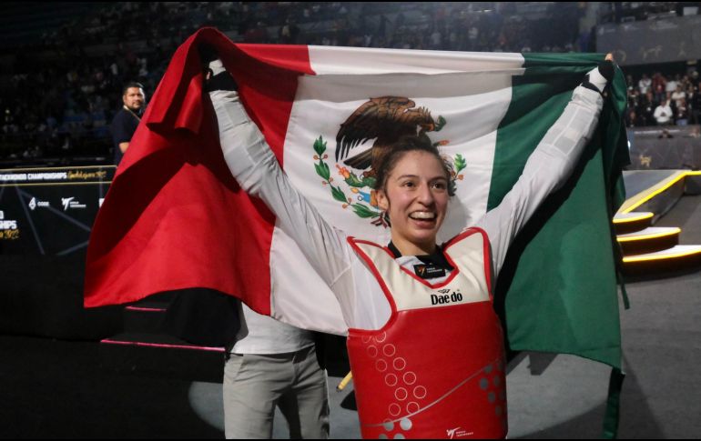 Fue dentro de la categoría de -49 kilogramos que la mexicana se proclamó como la mejor del planeta. CORTESÍA/CODE